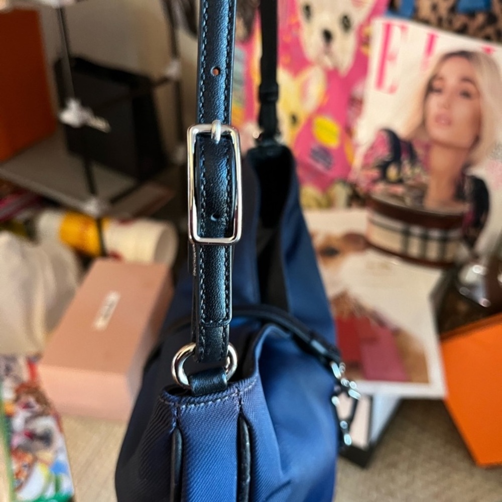 COACH LEATHER TRIMMED SHOULDER BAG - Picture 8 of 8